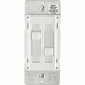 Leviton Decora SureSlide Fan & Incandescent/LED/CFL Light White Slide Dimmer Switch R02-066DF-00W